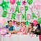Pink and Green Birthday Decoration Happy Birthday Balloons Sets Princess and Witch Themed Party Decorations Enchanted Party Supplies